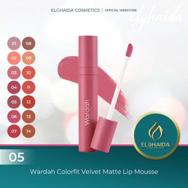 Wardah Colorfit Velvet Matte Lip Mousse 05 Artisan Mauve 4 gr